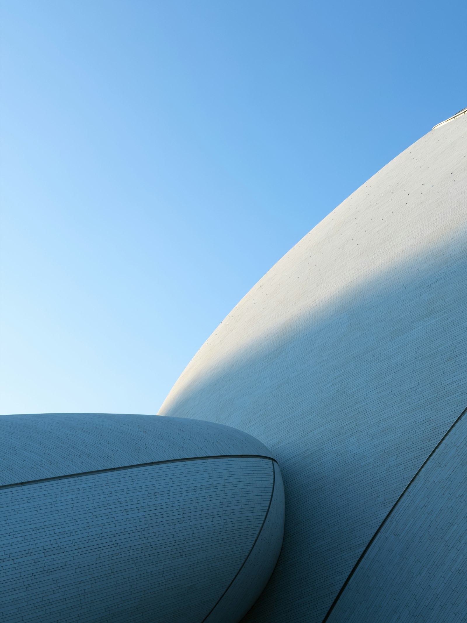 Modern white curved architecture representing SilkCodex's elegant infrastructure